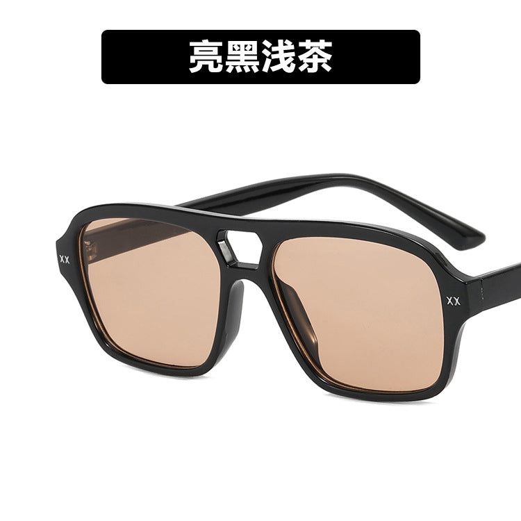 Wholesale Double Beam Square PC Sunglasses